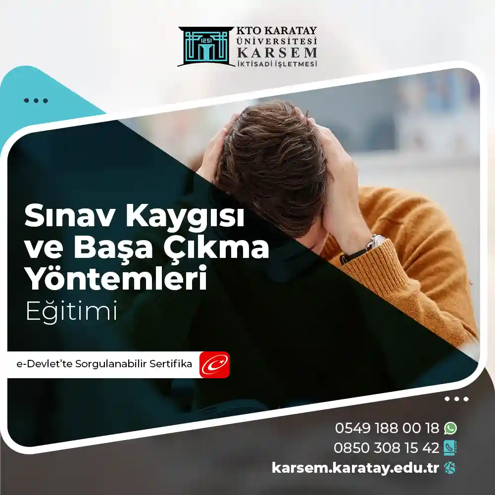 Sınav Kaygısı ve Başa Çıkma Yöntemleri Sertifika Programı