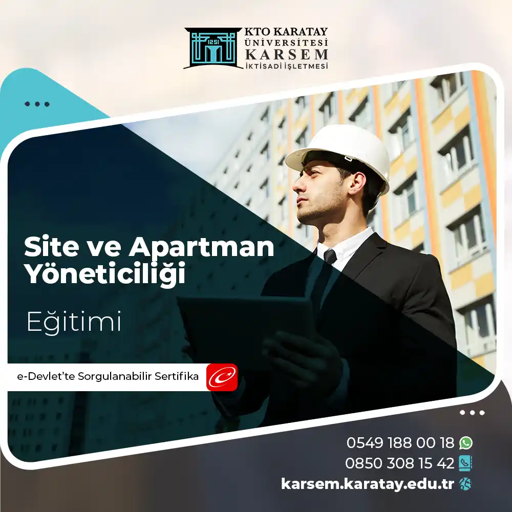 Site ve Apartman Yöneticiliği Eğitimi Sertifika Programı