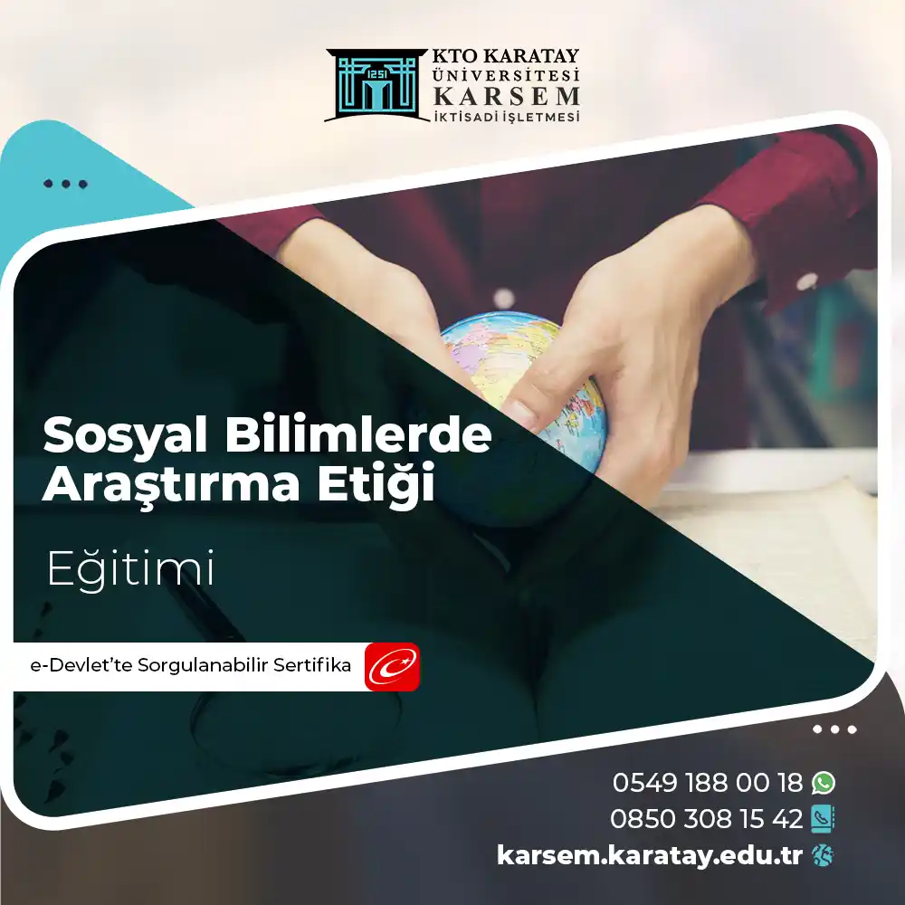 Sosyal Bilimlerde Araştırma Etiği Sertifika Programı