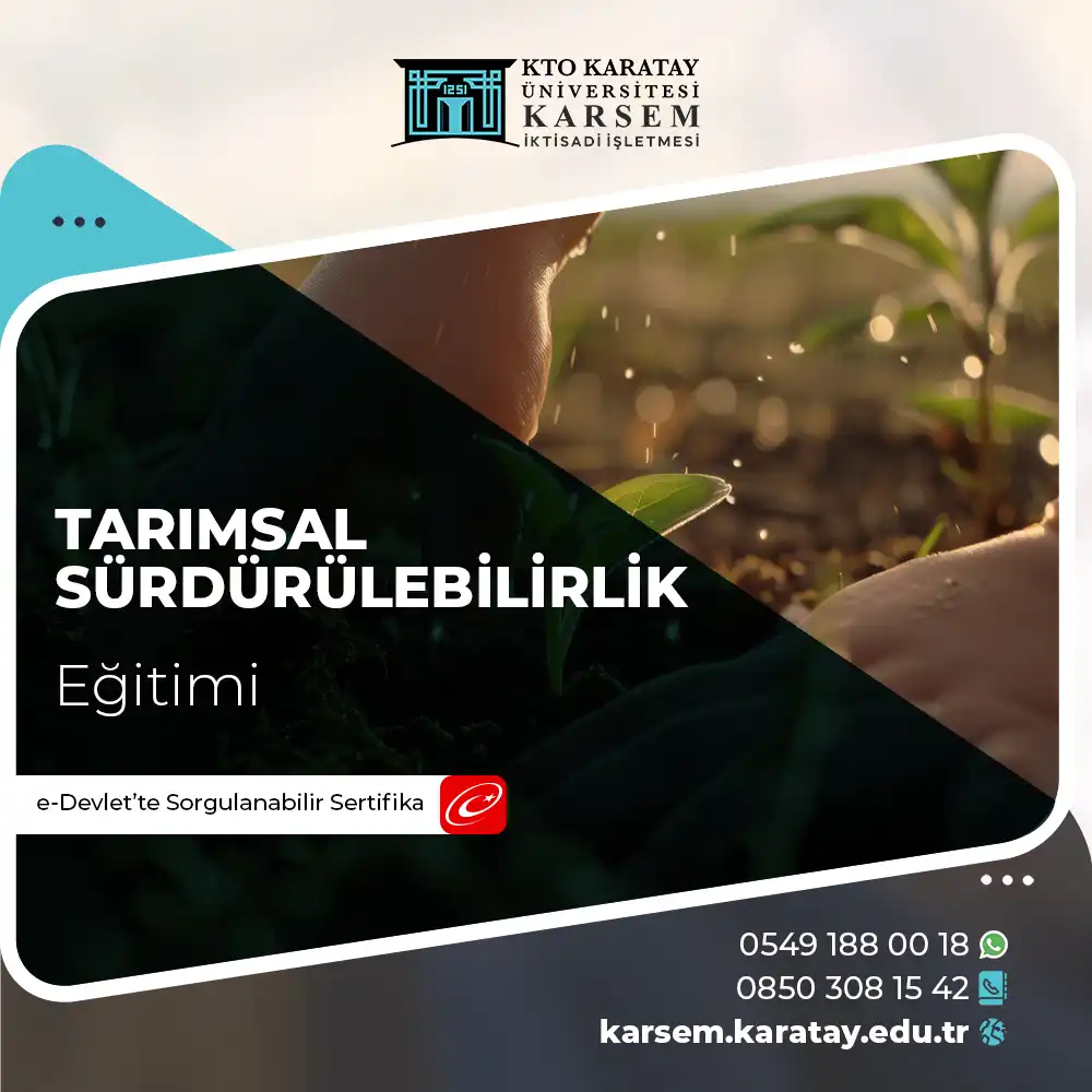 Tarımsal Sürdürülebilirlik Sertifika Programı