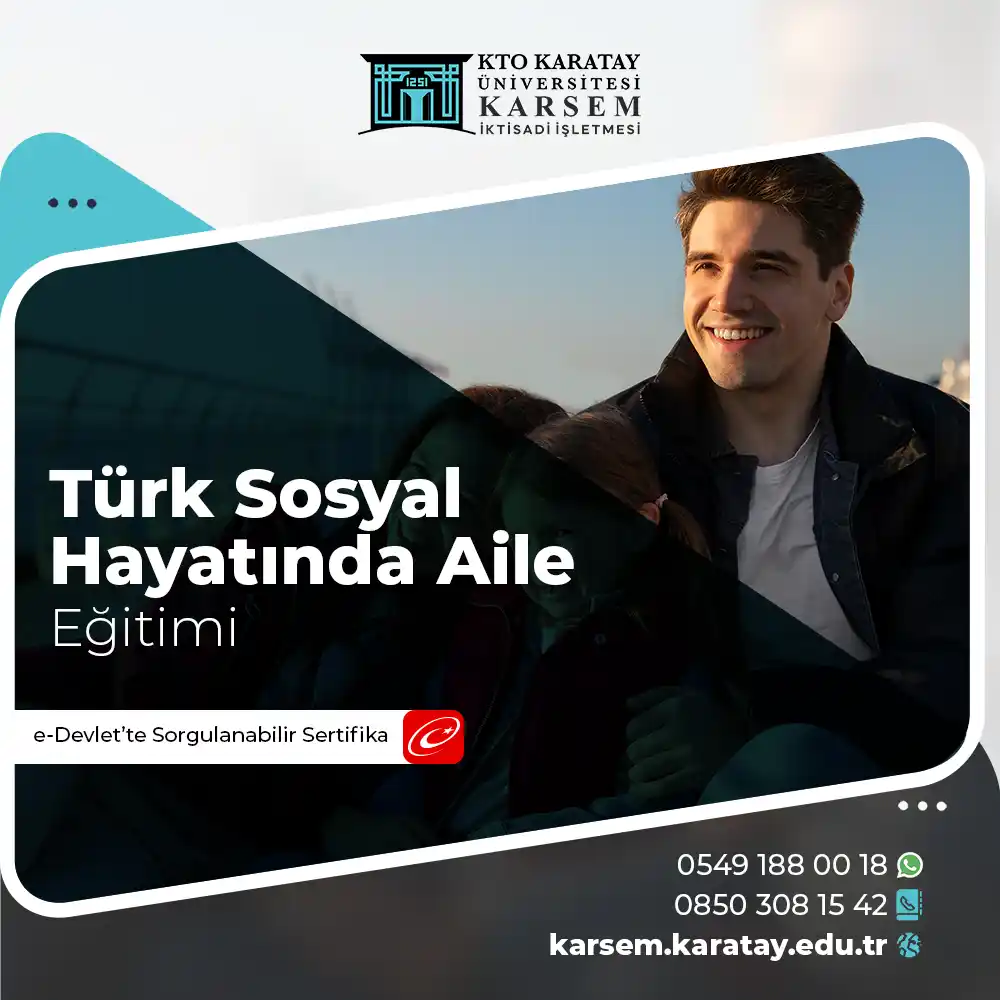 Türk Sosyal Hayatında Aile Eğitimi Sertifika Programı