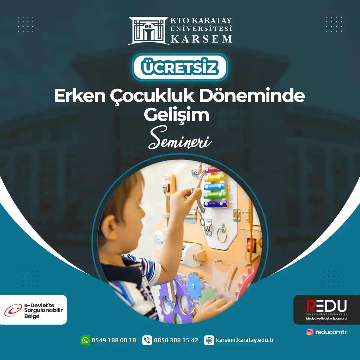 Ücretsiz - Erken Çocukluk Döneminde Gelişim Semineri