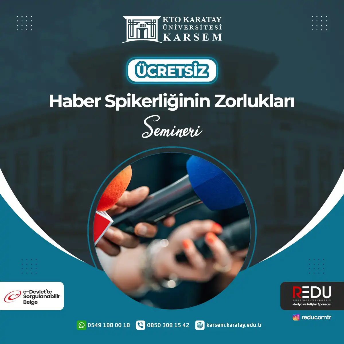 Ücretsiz - Haber Spikerliğinin Zorlukları Semineri