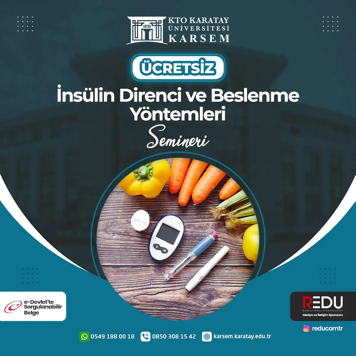 Ücretsiz - İnsülin Direnci ve Beslenme Yöntemleri Semineri