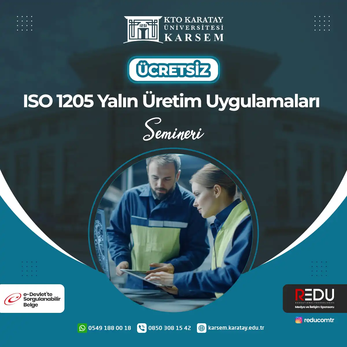 Ücretsiz -ISO 1205 Yalın Üretim Uygulamaları Semineri