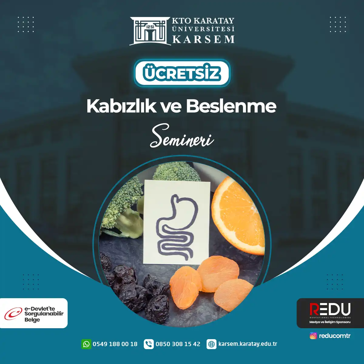 Ücretsiz -Kabızlık ve Beslenme Semineri