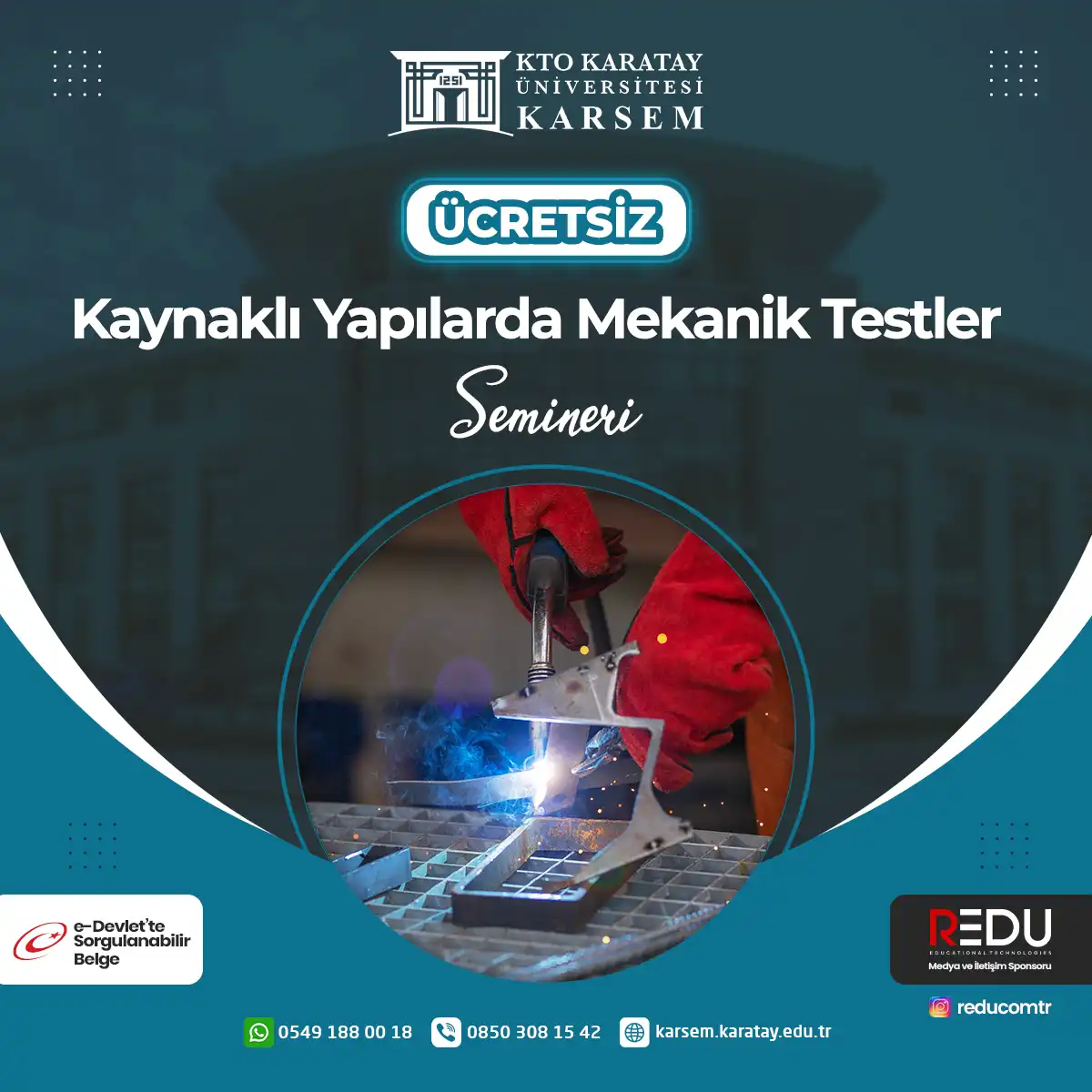 Ücretsiz -Kaynaklı Yapılarda Mekanik Testler Semineri