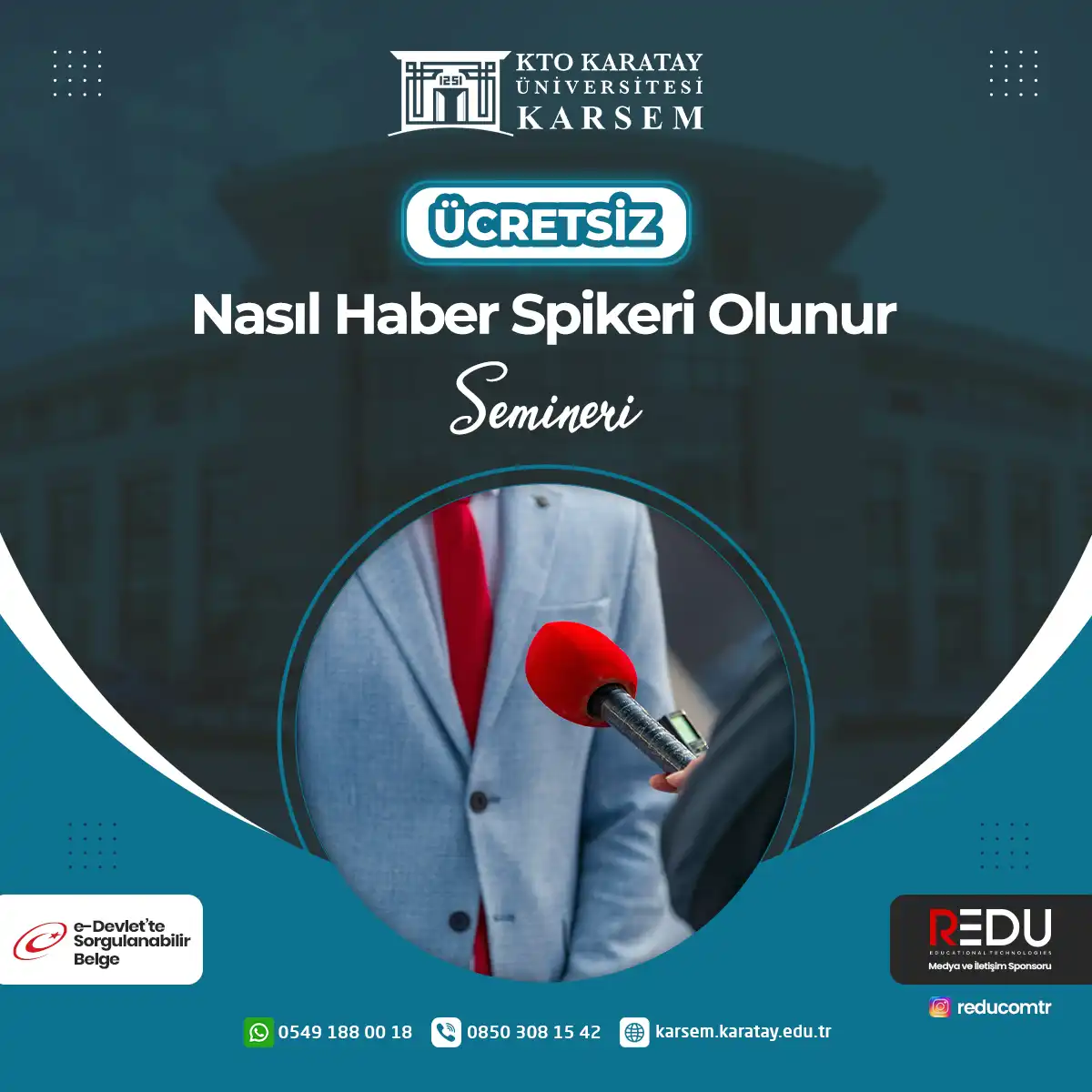 Ücretsiz- Nasıl Haber Spikeri Olunur Semineri