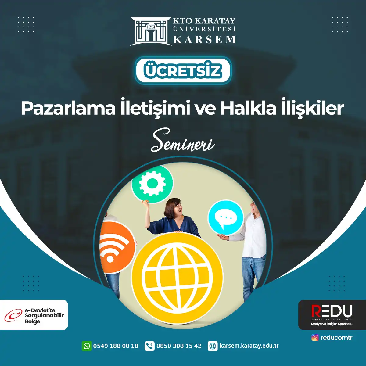 Ücretsiz - Pazarlama İletişimi ve Halkla İlişkiler Semineri