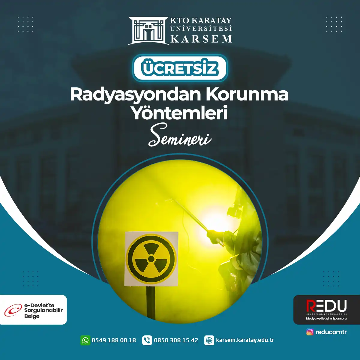 Ücretsiz - Radyasyondan Korunma Yöntemleri Semineri