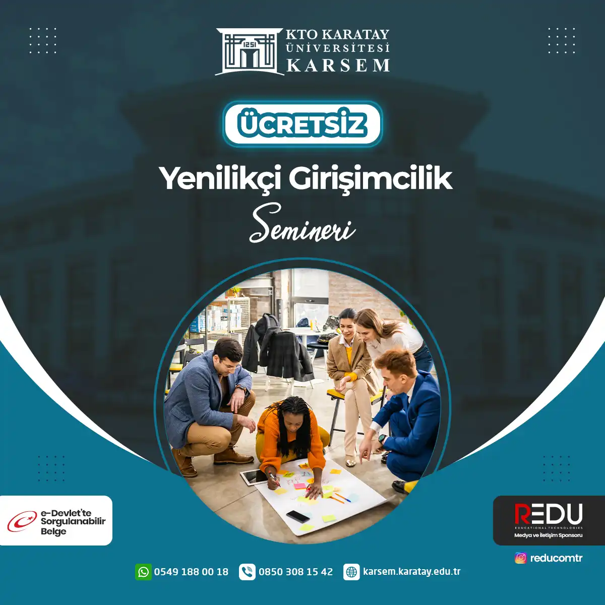 Ücretsiz - Yenilikçi Girişimcilik Semineri