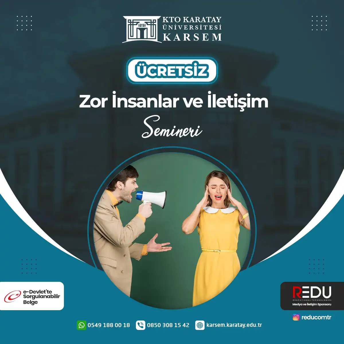 Ücretsiz - Zor İnsanlar ve İletişim Semineri