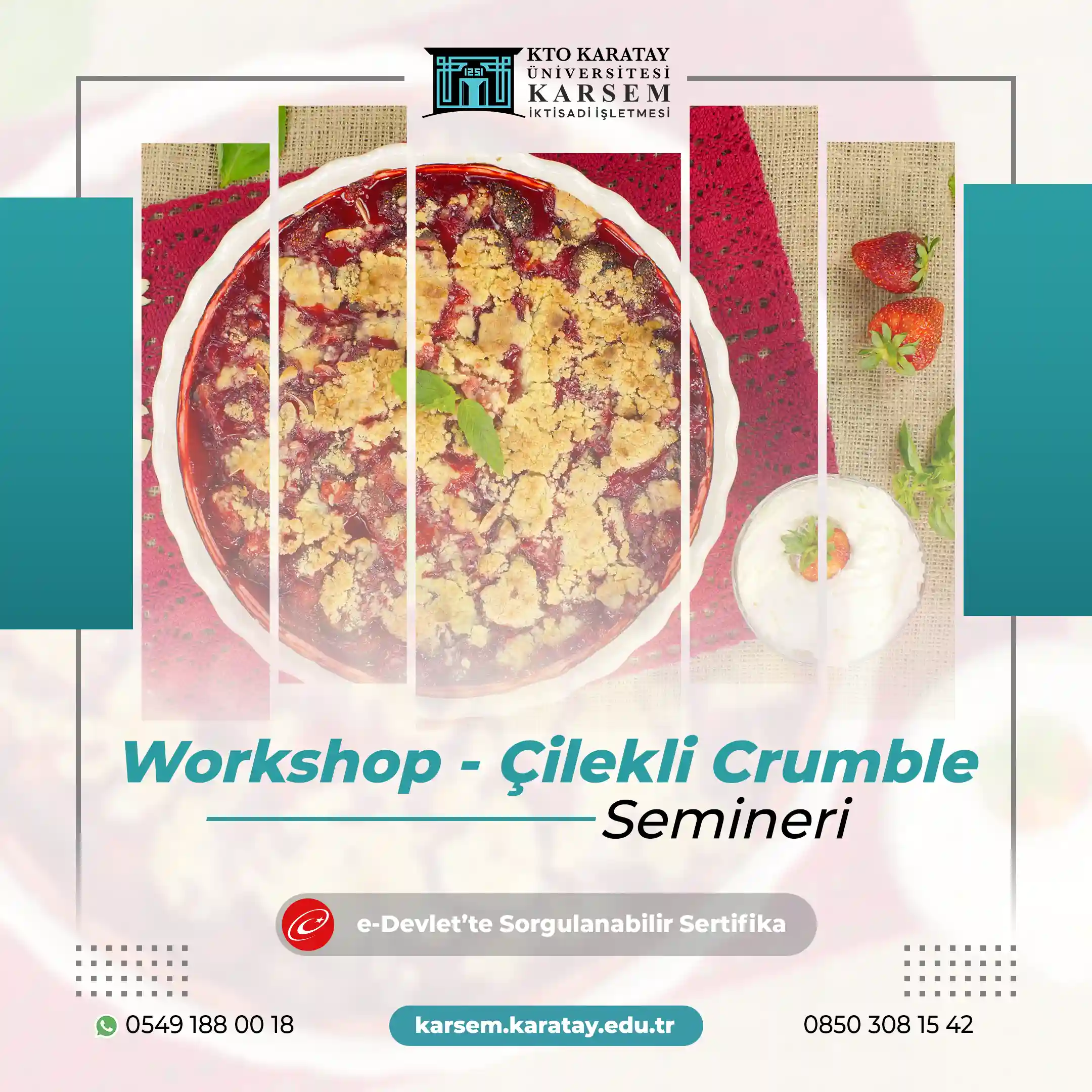 Workshop - Çilekli Crumble Semineri